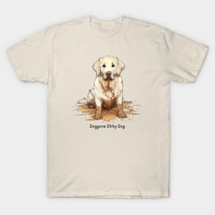 Doggone Dirty Dog - Golden Retriever T-Shirt